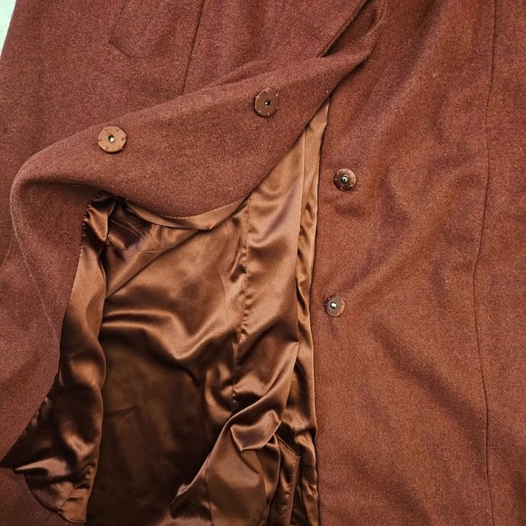 Torrid Size 0 Wool Blend Zinfandel Trench Coat - Picture 8 of 10